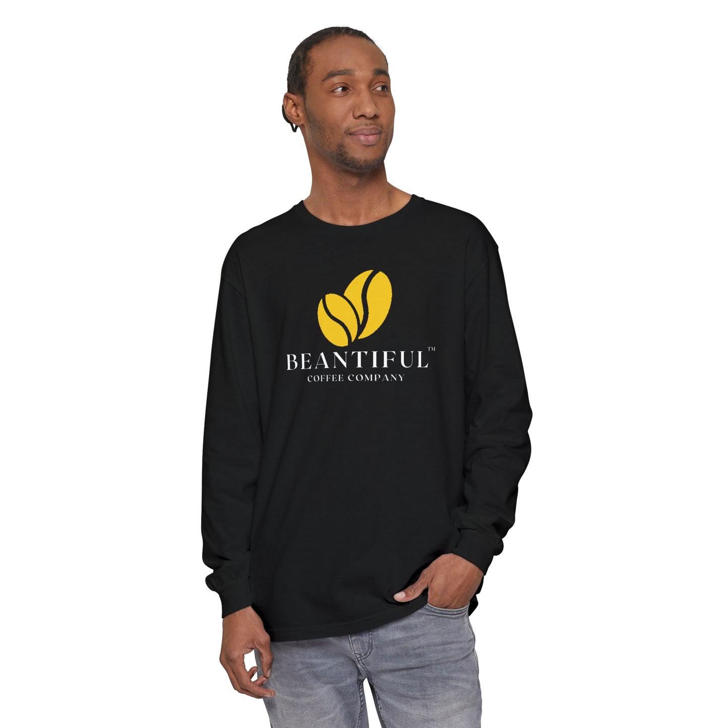 Beantiful™ Yellow Bean Long Sleeve T-Shirt - Beantiful Coffee Company