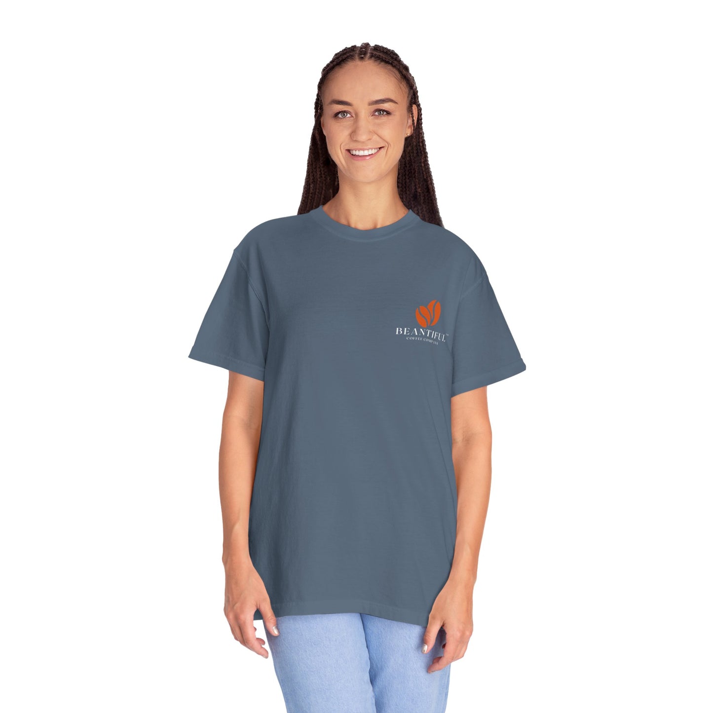 Beantiful™ Orange Bean Comfort Colors T-shirt - Beantiful Coffee Company