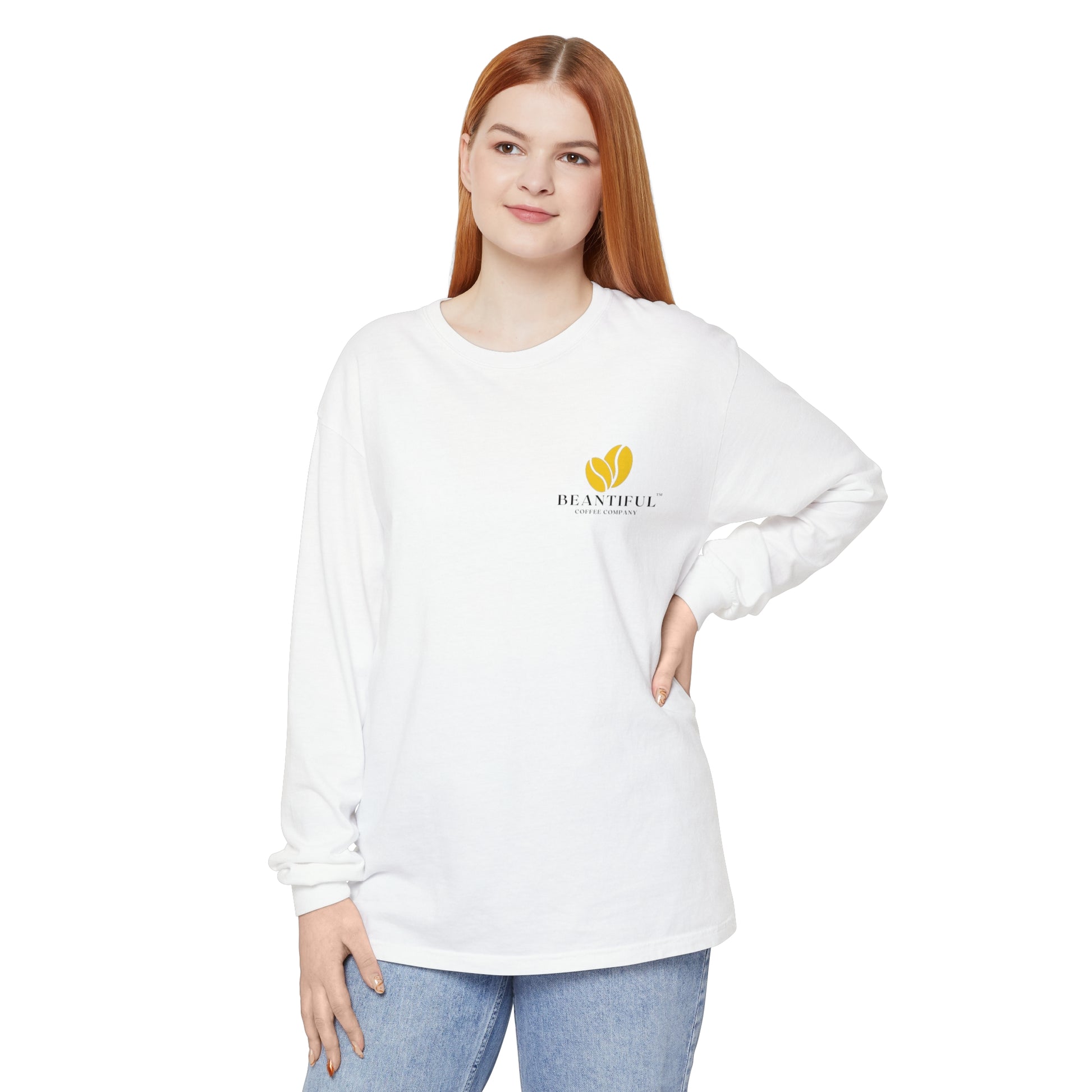 Beantiful™ Yellow Bean Long Sleeve T-Shirt - Beantiful Coffee Company