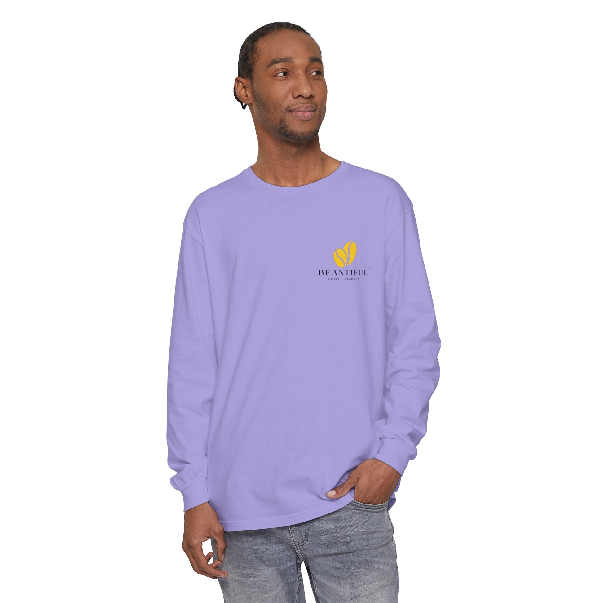 Beantiful™ Yellow Bean Long Sleeve T-Shirt - Beantiful Coffee Company