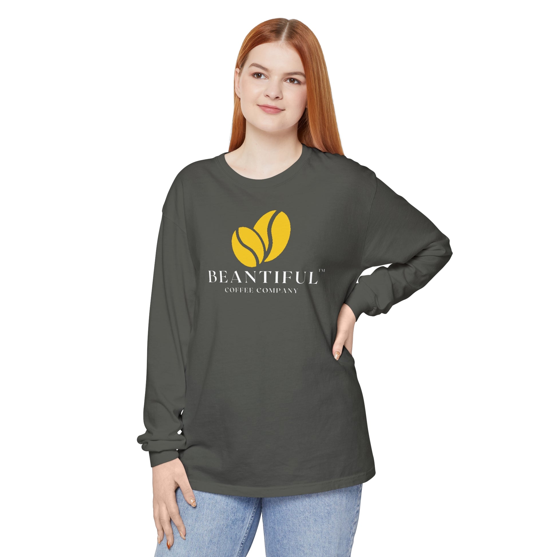 Beantiful™ Yellow Bean Long Sleeve T-Shirt - Beantiful Coffee Company