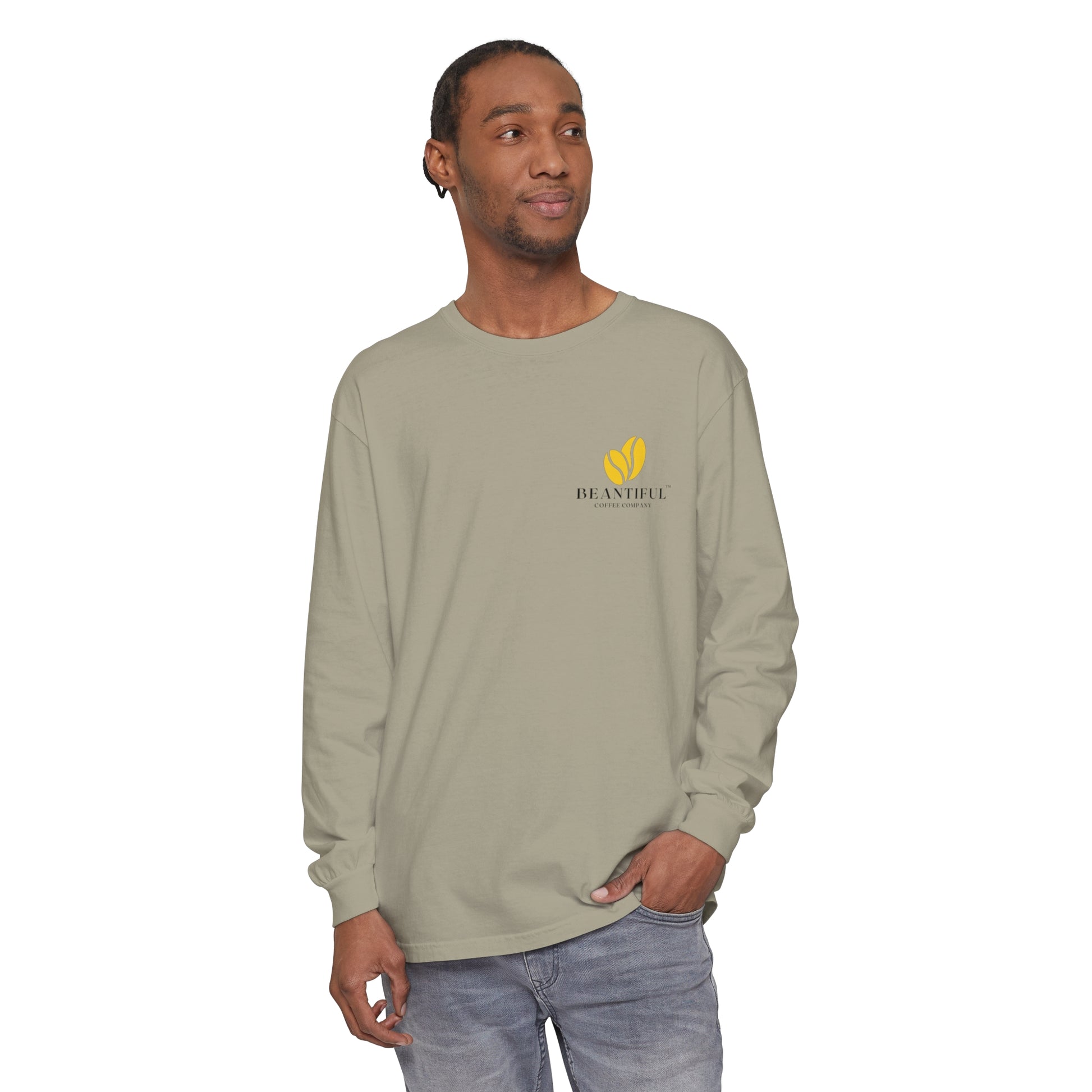 Beantiful™ Yellow Bean Long Sleeve T-Shirt - Beantiful Coffee Company