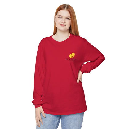 Beantiful™ Yellow Bean Long Sleeve T-Shirt - Beantiful Coffee Company