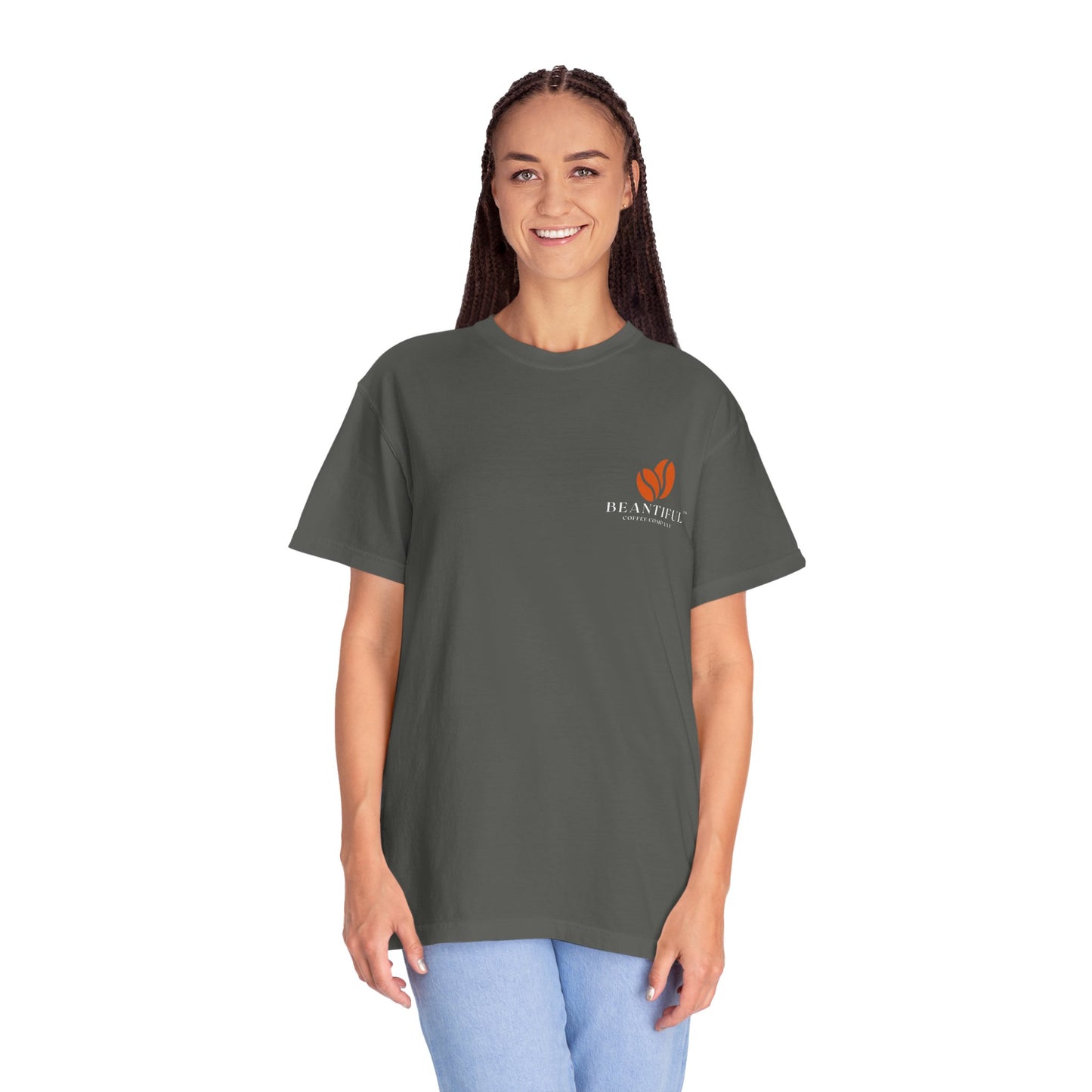 Beantiful™ Orange Bean Comfort Colors T-shirt - Beantiful Coffee Company