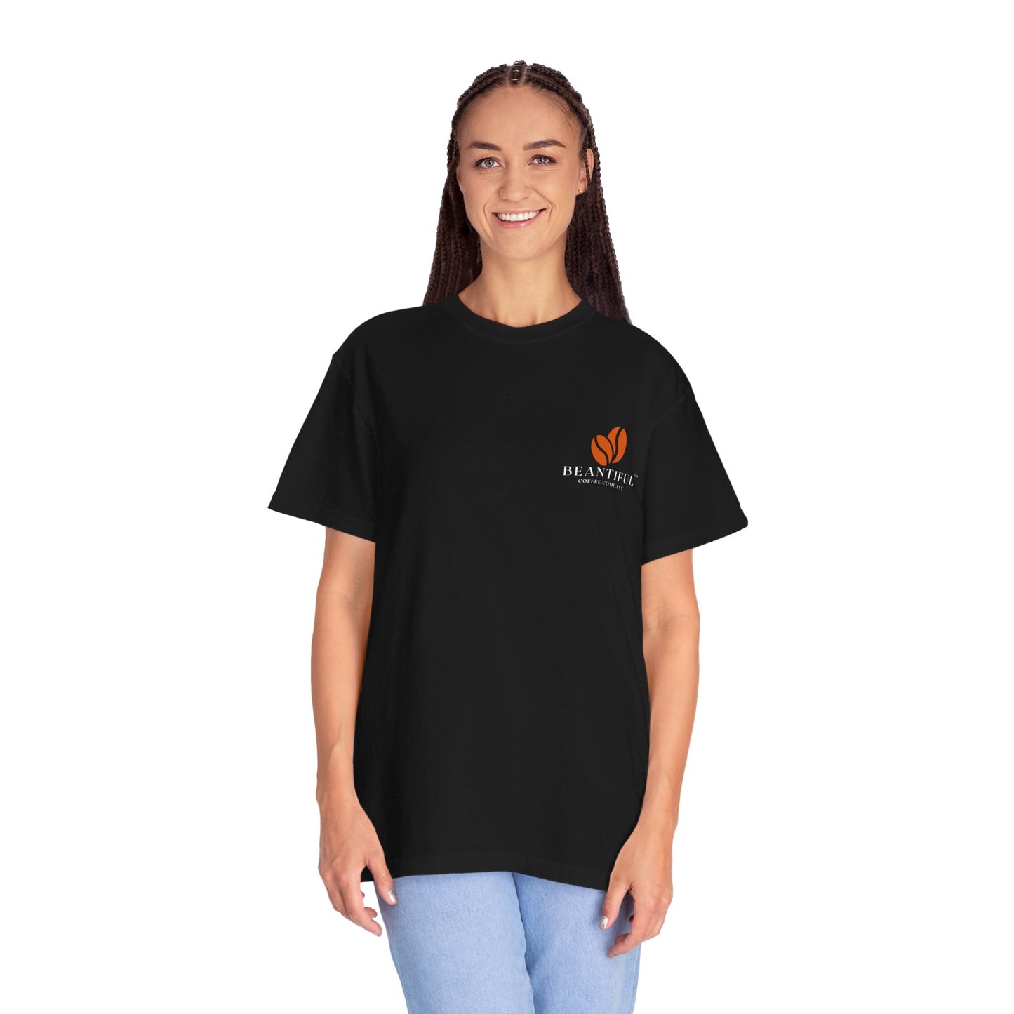 Beantiful™ Orange Bean Comfort Colors T-shirt - Beantiful Coffee Company