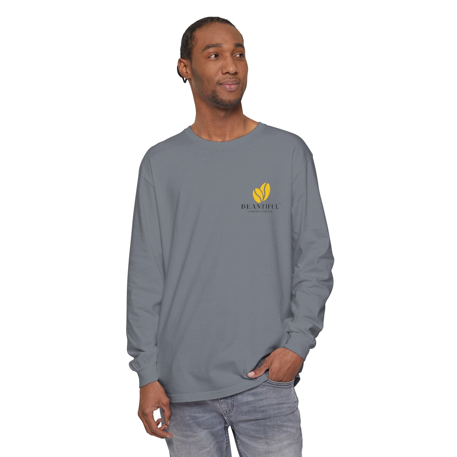 Beantiful™ Yellow Bean Long Sleeve T-Shirt - Beantiful Coffee Company