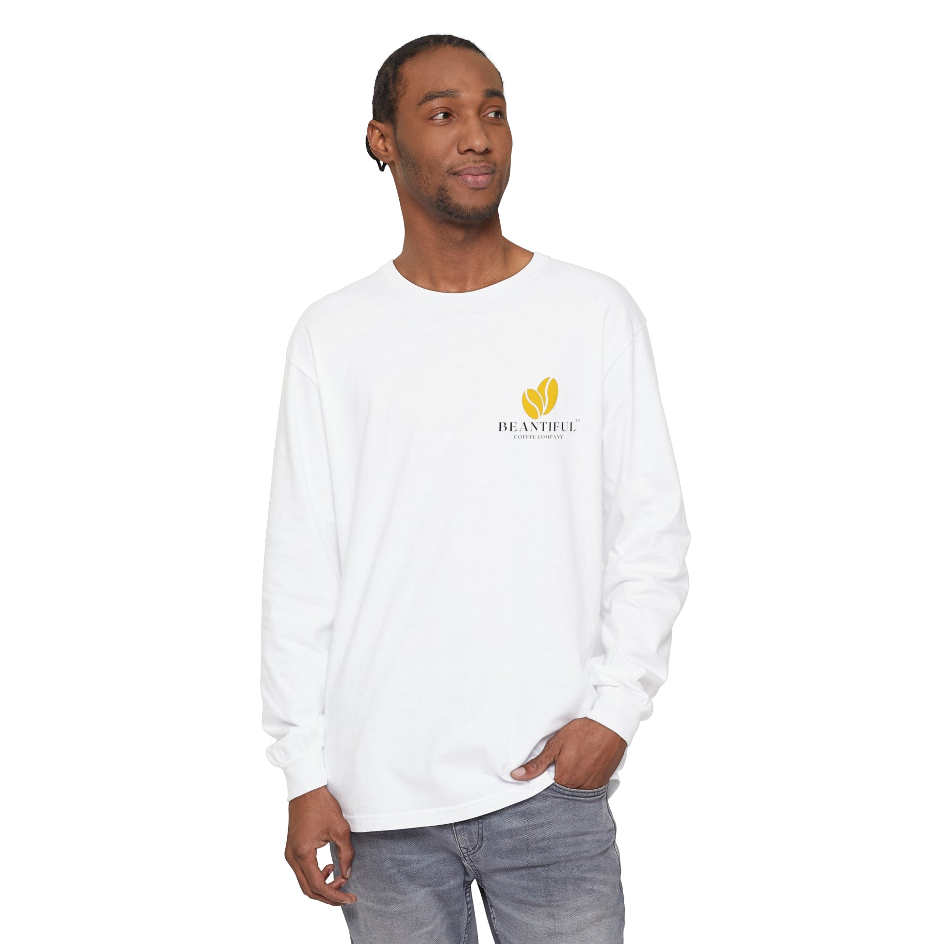 Beantiful™ Yellow Bean Long Sleeve T-Shirt - Beantiful Coffee Company