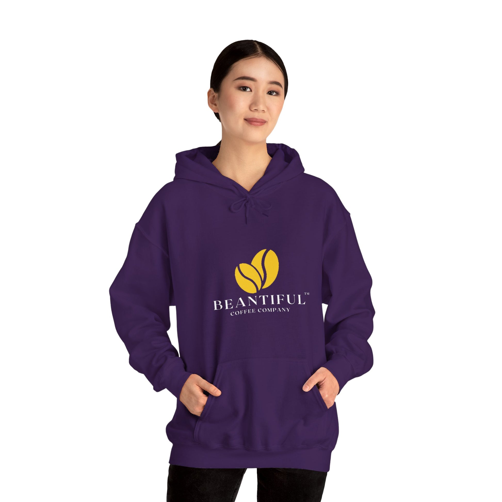 Beantiful™ Heavy Blend™ Hooded Sweatshirt Black - Beantiful Coffee Company