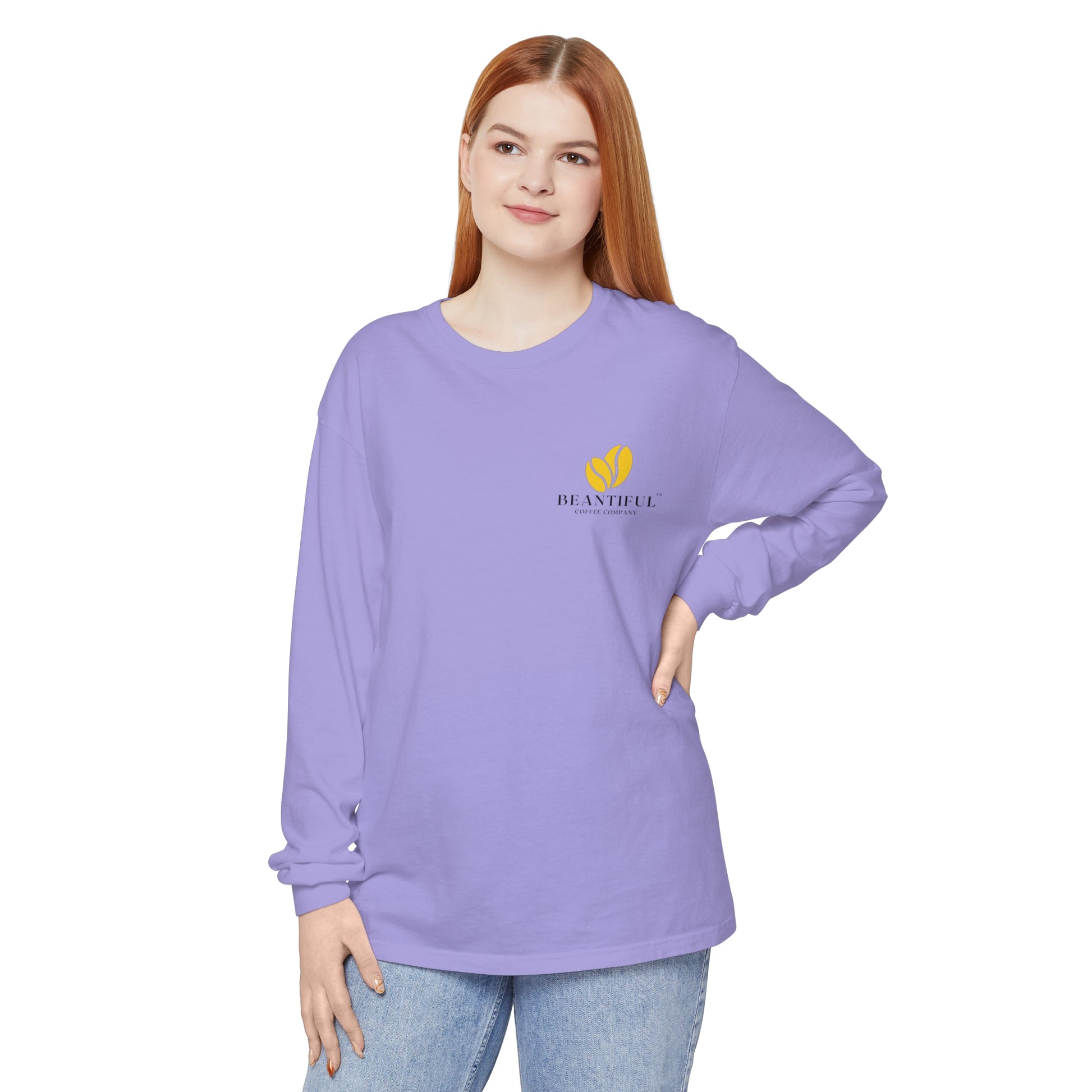 Beantiful™ Yellow Bean Long Sleeve T-Shirt - Beantiful Coffee Company