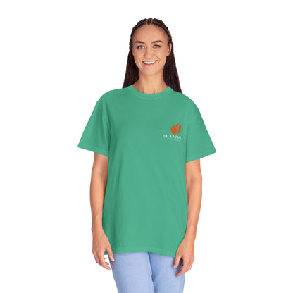 Beantiful™ Orange Bean Comfort Colors T-shirt - Beantiful Coffee Company