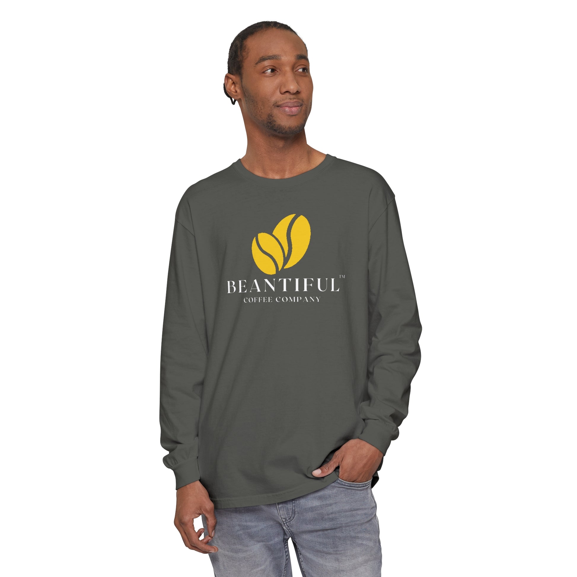 Beantiful™ Yellow Bean Long Sleeve T-Shirt - Beantiful Coffee Company