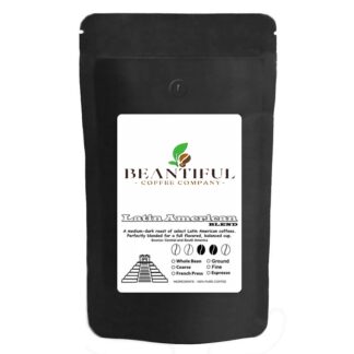 Beantiful Latin American Espresso Coffee - Espresso Grounds 12 Oz