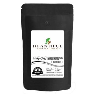 Beantiful Half-Caff Low Caffeine Whole Bean Coffee 10 Oz