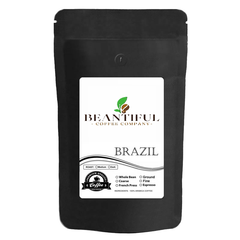 Beantiful Brazil Coffee for French Press - Medium Roast 10 Oz